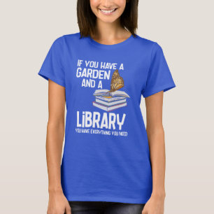 T-shirt Funny Librarian et Keen Gardener Retraite Swag