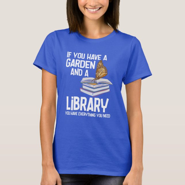 T-shirt Funny Librarian et Keen Gardener Retraite Swag (Devant)
