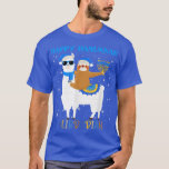 T-shirt Funny Librarian Llama Sloth Menorah Hanoukka Chanu<br><div class="desc">Drôle bibliothécaire Llama Sloth Menorah Hanoukka Chanukah juif.</div>