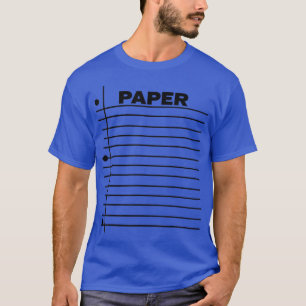 T-shirt Funny Lined Notebook Paper Group Halloween Costume