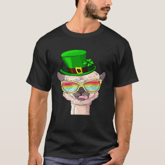 T-shirt Funny Llama Jour de la Saint Patrick Leprechaun Ll