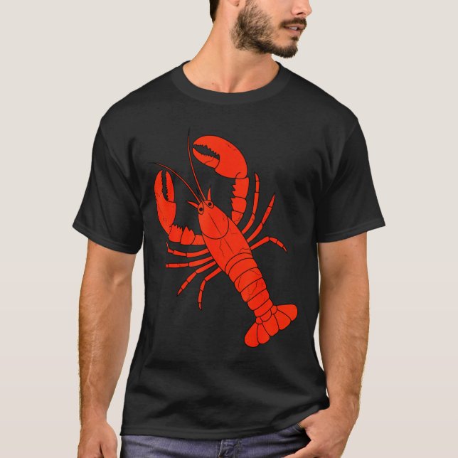 T-shirt Funny Lobster Design For Men Women Kids Animal Lob (Devant)