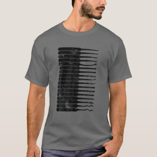 T-shirt Funny Locksmith Art Hommes Papa Lock Outils de cue