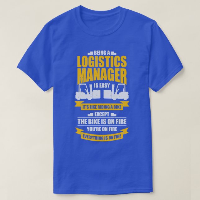 T-shirt Funny Logistics Warehouse Manager Cadeau (Design devant)