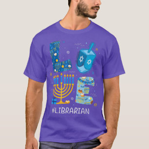 T-shirt Funny LOVE Librairie Enseignant Menorah Jewish Han