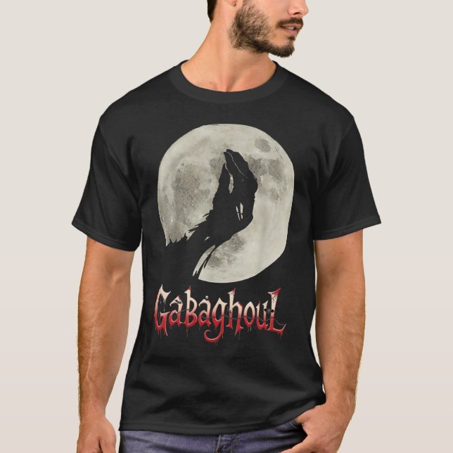 T-shirt Funny Lune à main Gabagool Halloween (Devant)