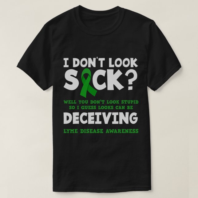 T-shirt Funny Lyme Maladie guerrier (Design devant)