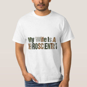 T-shirt Funny Ma femme est une chemise de neuroscientifiqu