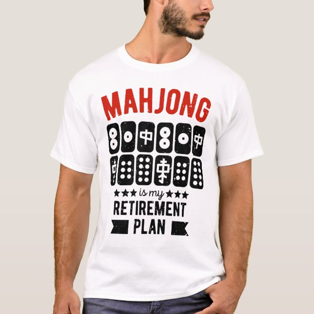 T-shirt Funny mahjong (Devant)