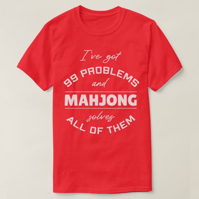 T-shirt Funny Mahjong Dit (Design devant)