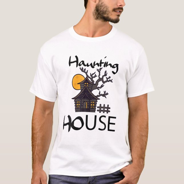 T-shirt Funny Maison bizarre (Devant)