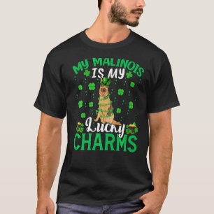 T-shirt Funny Malinois Est Mon Lucky Charms Malinois St Pa