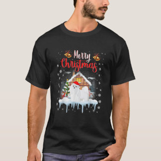 T-shirt Funny Maltese Santa Hat Joyeux Amoureux des chiens
