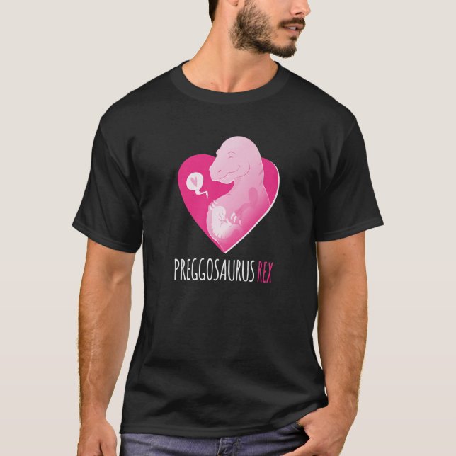 T-shirt Funny Mamasaurus Trex Pregnancy Announcement (Devant)