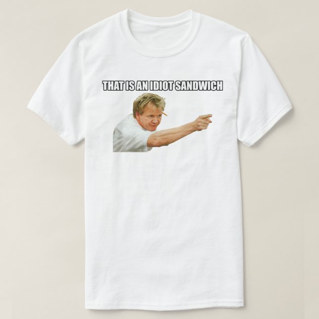 T-shirt Funny Man Scottish TV star restaurant propriétaire (Design devant)