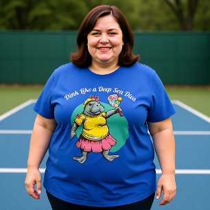 T-shirt Funny Manatee Pickleball