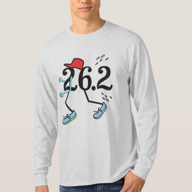 T-shirt Funny Marathon Runner 26.2 - Cadeaux pour coureurs (Devant)