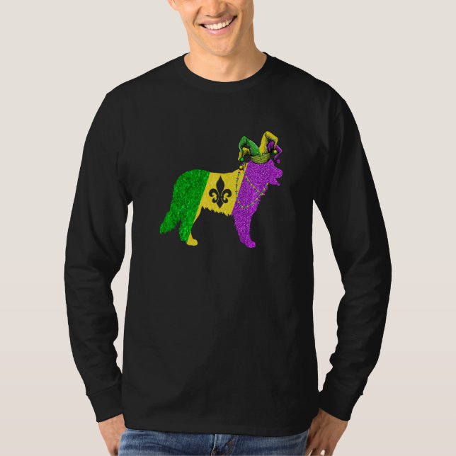 T-shirt Funny Mardi Gras Bernese Mountain Dog Mardi Gras H (Devant)
