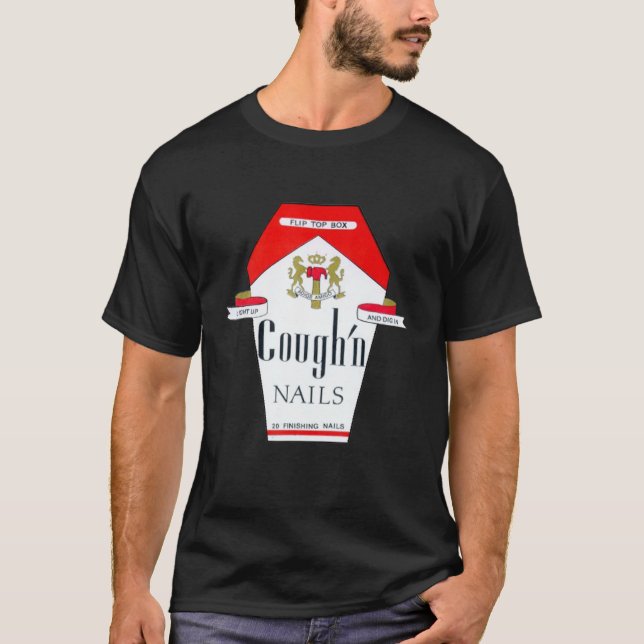 T-shirt Funny Marlbro Cigarette Quit Smoking (Devant)