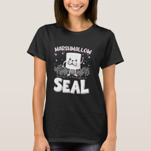 T-shirt Funny Marshmallows Sceau Pun - Eau Animaux Costum