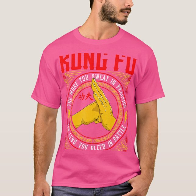 T-shirt Funny Martial Arts Training Kung Fu (Devant)