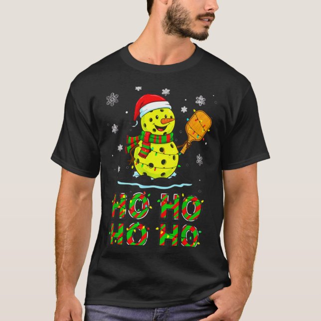 T-shirt Funny Matching Family Santa Ho Ho Ho Ckleball Chri (Devant)
