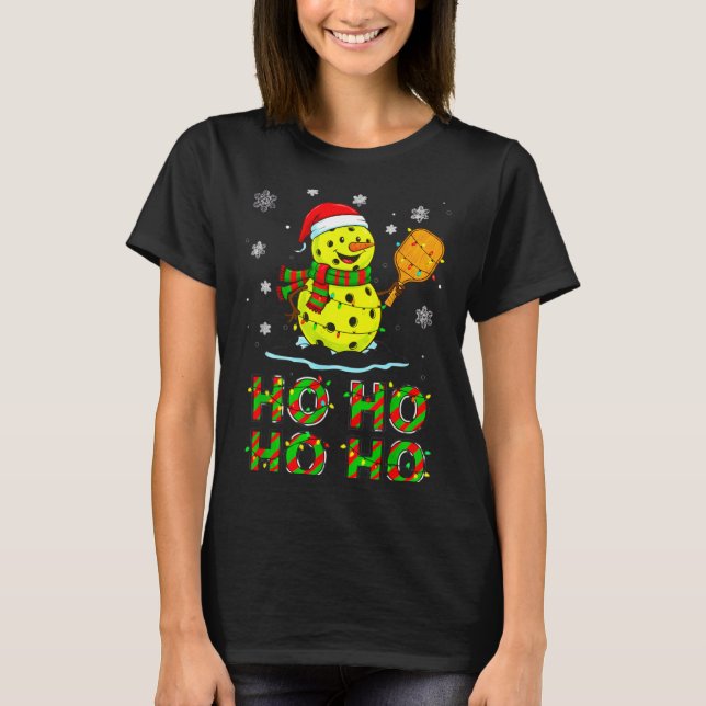 T-shirt Funny Matching Family Santa Ho Ho Ho Ckleball Chri (Devant)