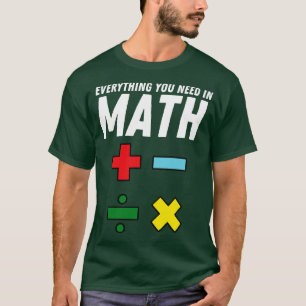 T-shirt Funny Math cite Mathématique Enseignant