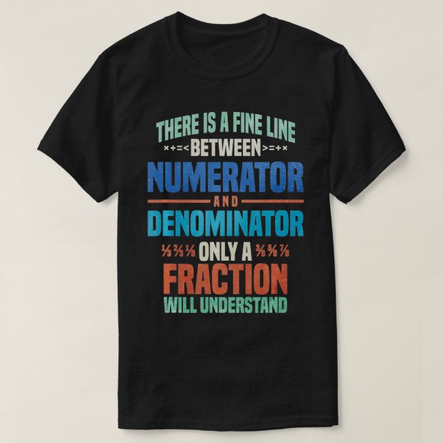 T-shirt Funny Math Design (Design devant)