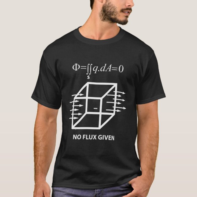 T-shirt Funny Math Science Ingénieur électrique Gauss Law  (Devant)