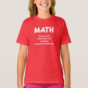 T-shirt Funny Math science school