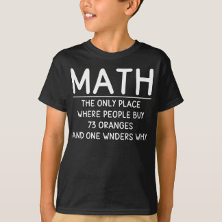 T-shirt Funny Math science school nerd