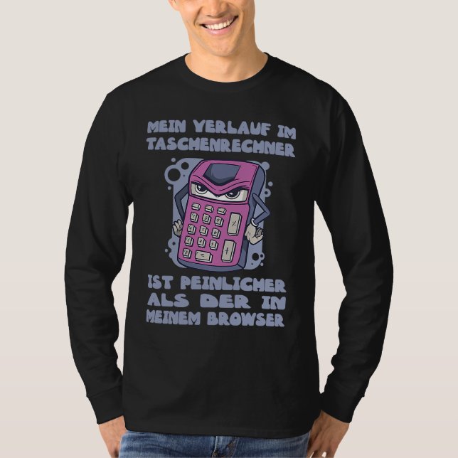 T-shirt Funny maths sale calculator embarrassing (Devant)
