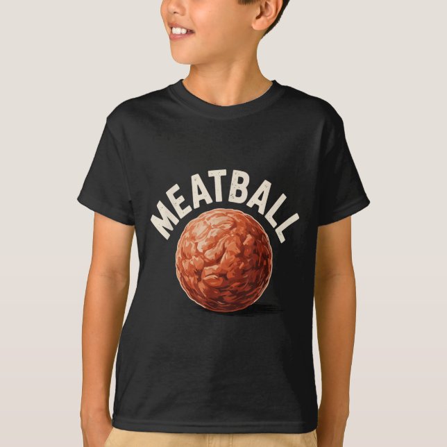T-shirt Funny Meatball Art For Men Women Italian Food Love (Devant)