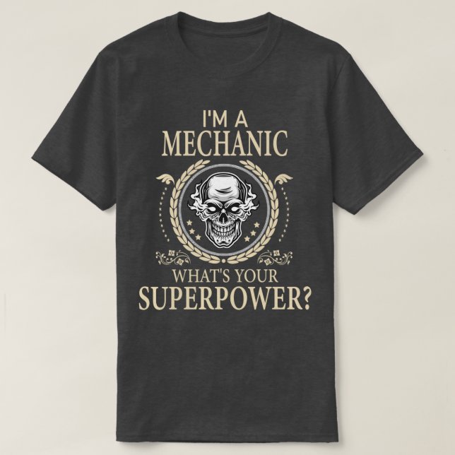 T-shirt Funny Mécanique Awesome Cool (Design devant)