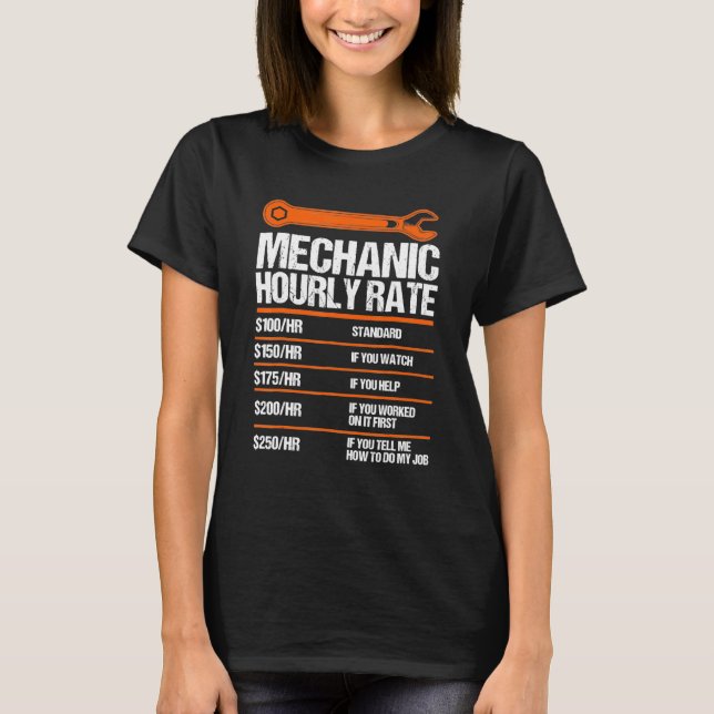 T-shirt Funny Mécanique Horaire Note Future Mécanique (Devant)