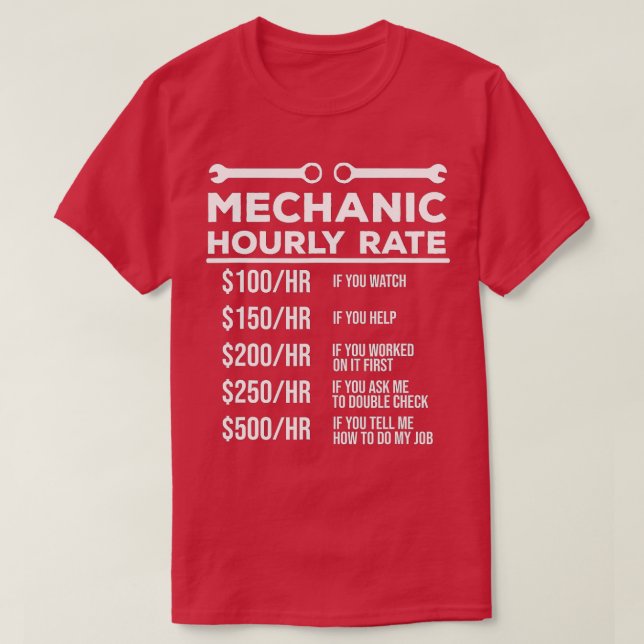 T-shirt Funny Mécanique Horaire Note Mécanique Blagues Cad (Design devant)