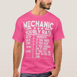 T-shirt Funny Mécanique Taux horaire CadeauTShirt