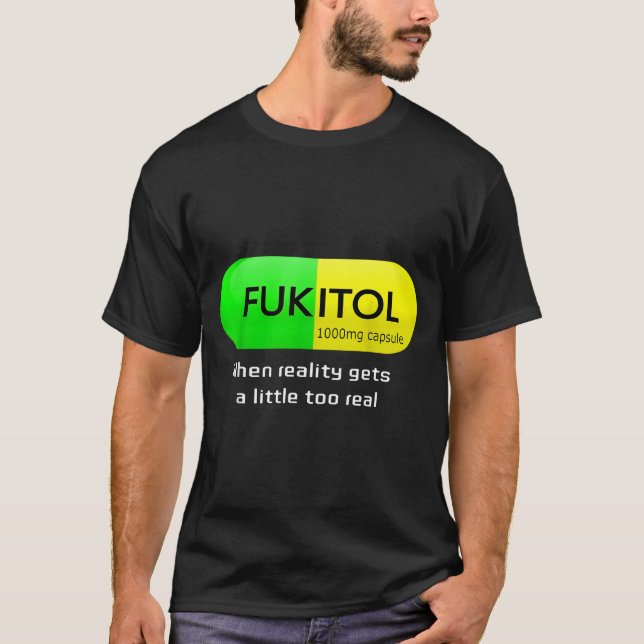 T-shirt Funny Medication Gooditol Capsule Pharmacy Humor  (Devant)