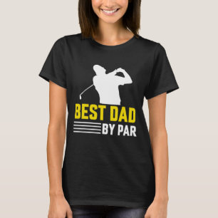 T-shirt Funny Meilleur Papa Par Par Fête des pères De Golf