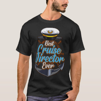 T-shirt Funny Meilleure croisière Directeur Jamais Bateau