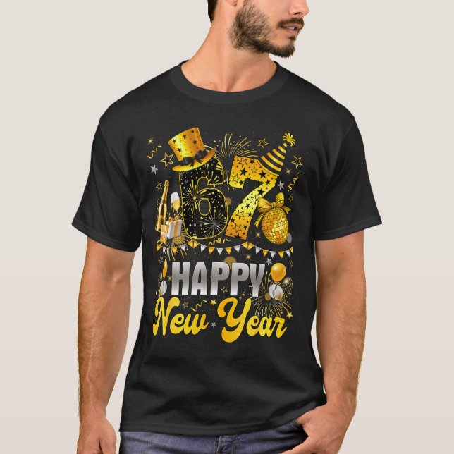T-shirt Funny Meme 67 Happy New Year 2026 Six Seven Family (Devant)