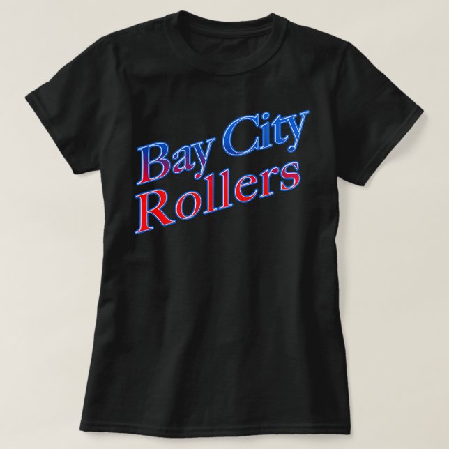 T-shirt Funny Men Band Bay City Rollers Musique Rock Retro (Design devant)