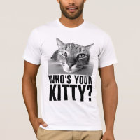 FUNNY mens CAT T-SHIRT, qui est votre chaton