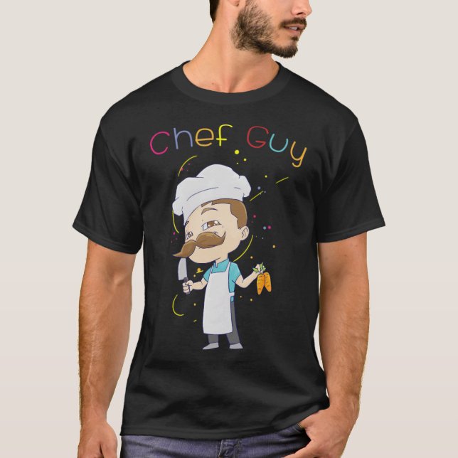 T-shirt Funny Mens Chef Design anniversaire garçon chef ch (Devant)