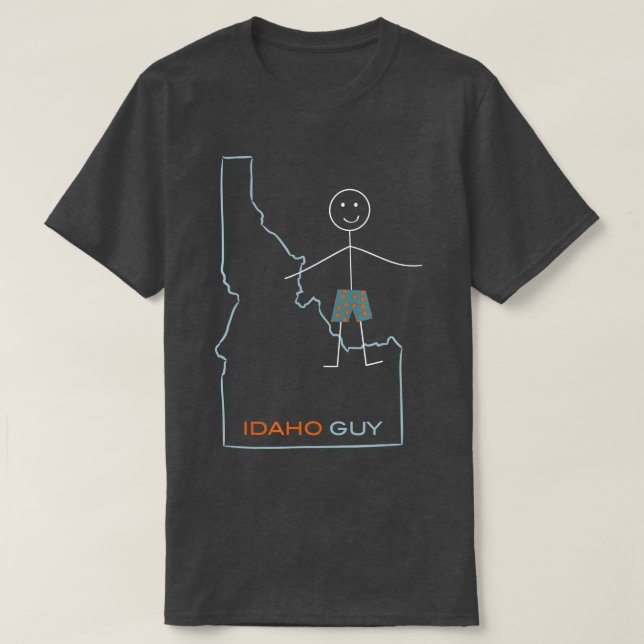 T-shirt Funny Mens Idaho Design ID Boys Idaho Souvenir (Design devant)