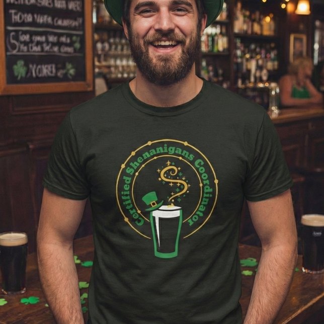 T-shirt Funny Men's St Patricks Day Shenanigans Team Tee (Créateur téléchargé)