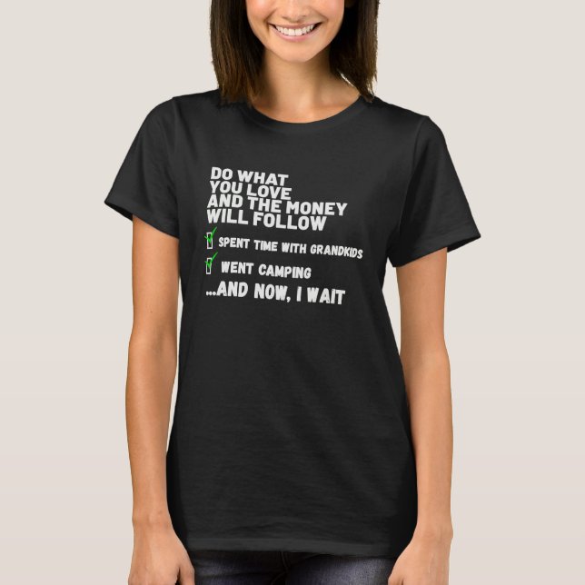 T-shirt Funny  Mens Womens Christian Prayed Went Camping   (Devant)