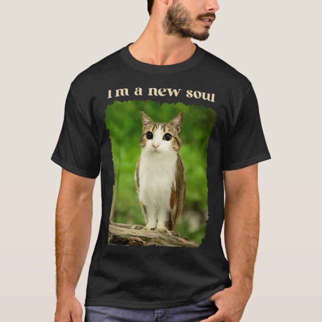 T-shirt Funny Meowl Meme, Cat Owl Meme Brainrot Gen Alpha  (Devant)