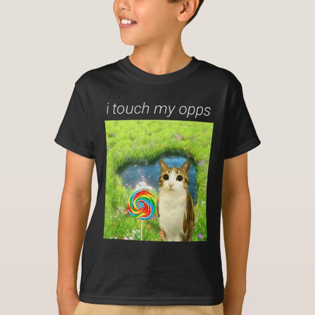 T-shirt Funny Meowl Meme, Cat Owl Meme Brainrot Gen Alpha  (Devant)
